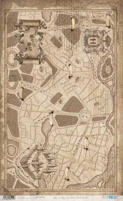 PFY-14412 - Papel de Arroz 54x33 cm 25-30 gr. (Wizarding Adventure Maps)- pack 6 ud.