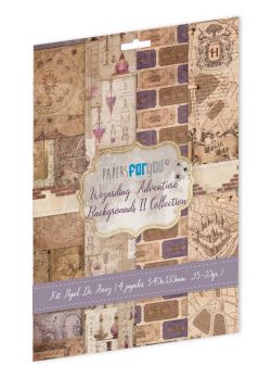 PFY-14416 - Colección de 4 Papeles Arroz 54x33 cm 25-30 gr. (Wizarding Adventure Backgrounds II)- pack 4 ud.