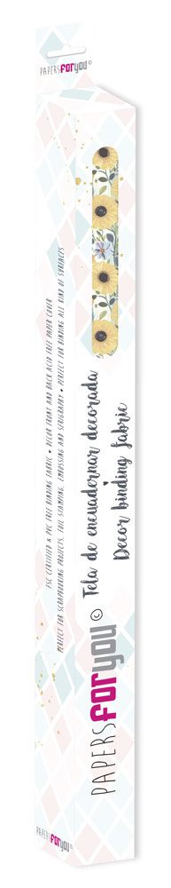 CPFY-14565 - Caja Tela Encuadernar Decorada 70x50cm (Abstract Art Sunflowers)- pack 6 ud.