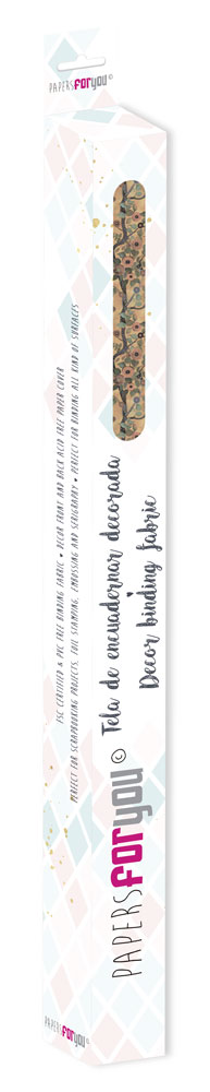 CPFY-14566 - Caja Tela Encuadernar Decorada 70x50cm (Abstract Art Poppies)- pack 6 ud.