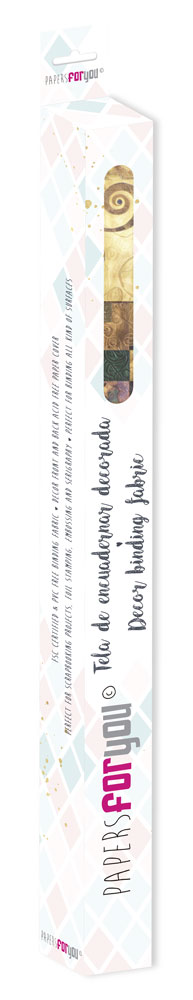 CPFY-14568 - Caja Tela Encuadernar Decorada 70x50cm (Abstract Art Gold)- pack 6 ud.