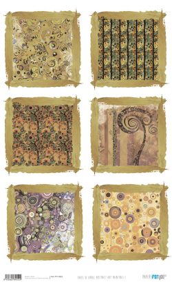PFY-14552 - Papel Arroz 54x33 cm 25-30 gr. Abstract Art Paintings I- pack 6 ud.
