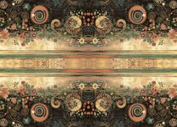 PFY-14572 - Tela Encuadernar Decorada 70x50cm (Abstract Art Infinity)- pack 6 ud.