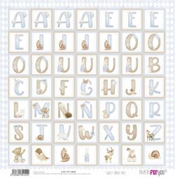 PFY-14452 - Papel Scrap doble cara 180gr 12"x12" (Sweet Baby Boy)- pack 12 ud.