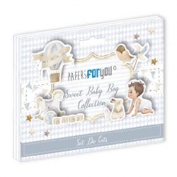 PFY-14463 - Die Cuts 20 pzs 300gr. (Sweet Baby Boy)- pack 5 ud.