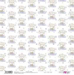 PFY-14493 - Papel Scrap Tela 125gr 12"x12" (Sweet Baby Boy)- pack 12 ud.