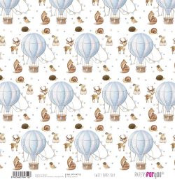 PFY-14712 - Papel Scrap Vellum 90gr (Sweet Baby Boy)- pack 12 ud.