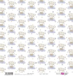 PFY-14713 - Papel Scrap Vellum 90gr (Sweet Baby Boy)- pack 12 ud.