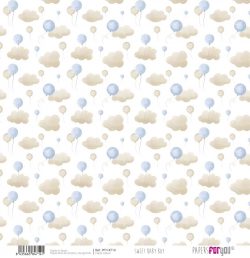 PFY-14714 - Papel Scrap Vellum 90gr (Sweet Baby Boy)- pack 12 ud.