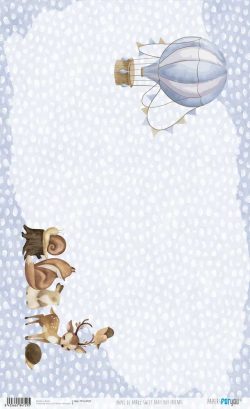 PFY-14729 - Papel Arroz 54x33 cm 25-30 gr. (Sweet Baby Boy Friends)- pack 6 ud.