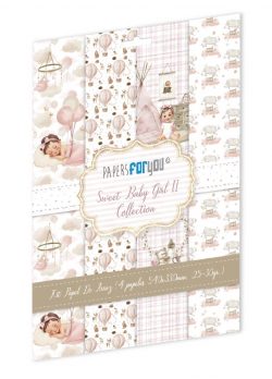 PFY-14745 - Colección de 4 Papeles Arroz 54x33 cm 25-30 gr. (Sweet Baby Girl II)- pack 4 ud.