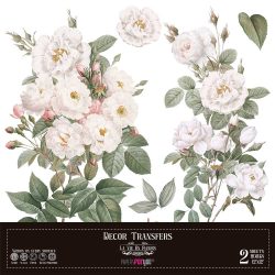 PFY-14784 - Decorative Transfers 30x30cm 12"x 12" 2 Hojas (Roses)- pack 2 ud.