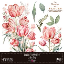 PFY-14793 - Decorative Transfers 30x30cm 12"x 12" 2 Hojas (Tulips)- pack 2 ud.