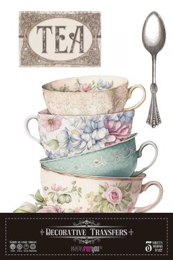 PFY-14643 - Decorative Transfers 20x30cm 8″x 12″ 3 Hojas (Tea) - pack 2 ud.