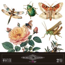PFY-14651 - Decorative Transfers 30x30cm 12″x 12″ 2 Hojas (Bugs) - pack 2 ud.