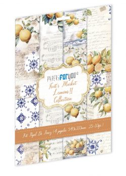 PFY-14842 - Colección de 4 Papeles Arroz 54x33 cm 25-30 gr. (Fruit's Market Lemons II) - pack 4 ud.