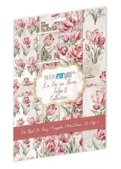 PFY-14845 - Colección de 4 Papeles Arroz 54x33 cm 25-30 gr. (Fruit's Market Tulips II) - pack 4 ud.