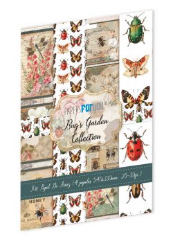 PFY-15114 - Colección de 4 Papeles Arroz 54x33 cm 25-30 gr. (Bug's Garden) - pack 4 ud.