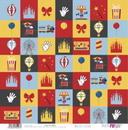 PFY-15023 - Papel Scrap doble cara 180gr 12x12 (Magical Illusion)- pack 12 ud.