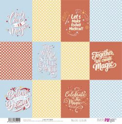 PFY-15024 - Papel Scrap doble cara 180gr 12x12 (Magical Illusion)- pack 12 ud.