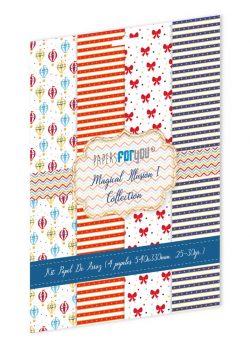 PFY-15059 - Colección de 4 Papeles Arroz 54x33 cm 25-30 gr. (Magical Illusion I)- pack 4 ud.