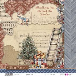 PFY-15154 - Papel Scrap doble cara 180gr 12x12 (Santa's Workshop) - pack 12 ud.