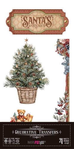 PFY-15197 - Decorative Transfers 15x30 (Santa's Workshop) - pack 2 ud.