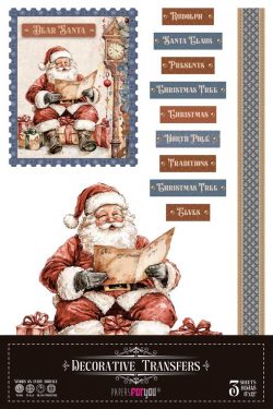 PFY-15198 - Decorative Transfers 20x30 (Santa's Workshop) - pack 2 ud.