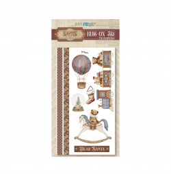 PFY-15301 - Rub On 3D Transfers (Santa's Workshop) - pack 4 ud.