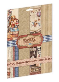 PFY-15307 - Colección de 4 Papeles Arroz 54x33 cm 25-30 gr. (Santa's Workshop I) - pack 4 ud.