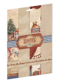 PFY-15308 - Colección de 4 Papeles Arroz 54x33 cm 25-30 gr. (Santa's Workshop II) - pack 4 ud.