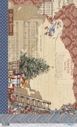 PFY-15314 - Papel Arroz 54x33 cm 25-30 gr. (Santa's Workshop V) - pack 6 ud.