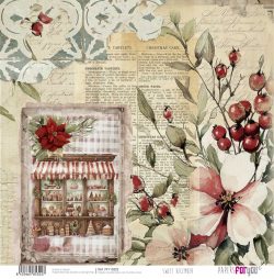 PFY-15322 - Papel Scrap doble cara 180gr 12x12  (Sweet December) - pack 12 ud.