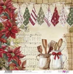 PFY-15323 - Papel Scrap doble cara 180gr 12x12  (Sweet December) - pack 12 ud.