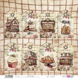 PFY-15325 - Papel Scrap doble cara 180gr 12x12  (Sweet December) - pack 12 ud.