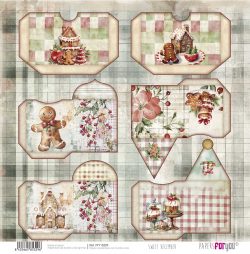 PFY-15329 - Papel Scrap doble cara 180gr 12x12  (Sweet December) - pack 12 ud.
