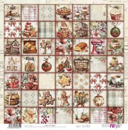 PFY-15331 - Papel Scrap doble cara 180gr 12x12  (Sweet December) - pack 12 ud.