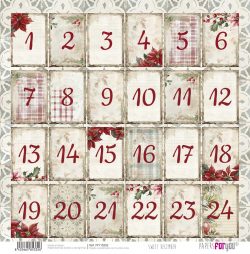 PFY-15332 - Papel Scrap doble cara 180gr 12x12  (Sweet December) - pack 12 ud.