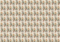 PFY-15354 - Tela Encuadernar Decorada 70x50cm (Sweet December I) - pack 6 ud.