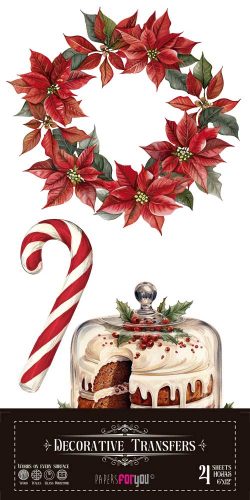 PFY-15364 - Decorative Transfers 15x30 (Sweet December) - pack 2 ud.
