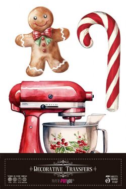 PFY-15365 - Decorative Transfers 20x30 (Sweet December) - pack 2 ud.