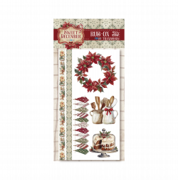 PFY-15367 - Rub On 3D Transfers (Sweet December) - pack 4 ud.