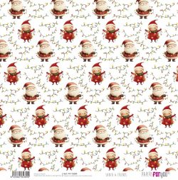 PFY-15389 - Papel Scrap doble cara 180gr 12x12  (Santa & Friends) - pack 12 ud.