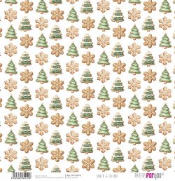 PFY-15415 - Papel Scrap Vellum 90gr (Santa & Friends) - pack 12 ud.