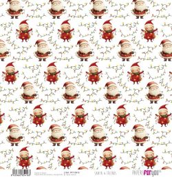 PFY-15416 - Papel Scrap Vellum 90gr (Santa & Friends) - pack 12 ud.