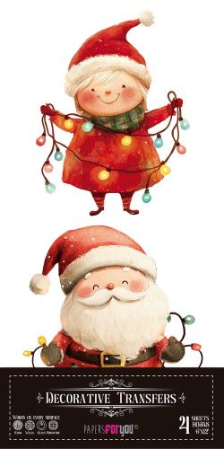PFY-15431 - Decorative Transfers 15x30 (Santa & Friends) - pack 2 ud.