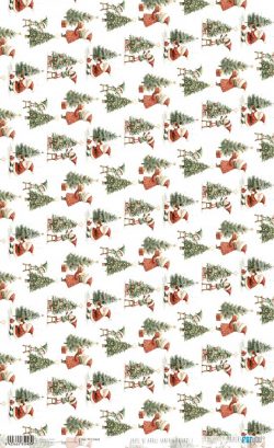 PFY-15443 - Papel Arroz 54x33 cm 25-30 gr. (Santa & Friends I) - pack 6 ud.