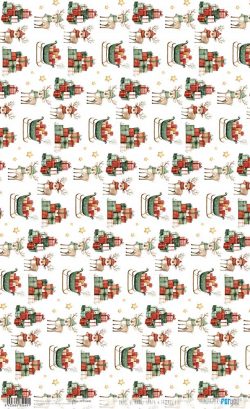 PFY-15449 - Papel Arroz 54x33 cm 25-30 gr. (Santa & Friends VII) - pack 6 ud.