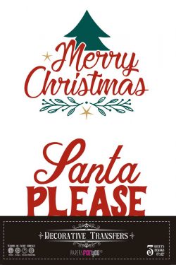 PFY-15241 - Decorative Transfers 20x30cm 8″x 12″ 3 Hojas (Christmas) - pack 2 ud.
