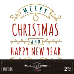 PFY-15242 - Decorative Transfers 30x30cm 12″x 12″ 2 Hojas (Christmas) - pack 2 ud.